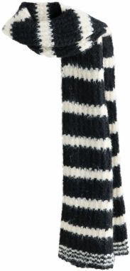 Next Šál  čierna / prírodná biela