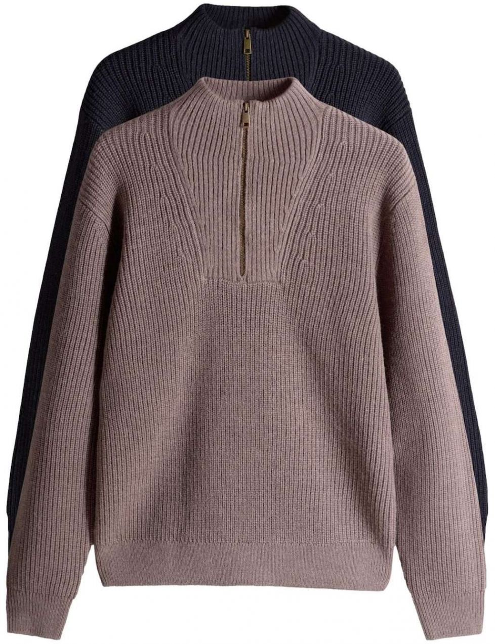 The Set Sveter  námornícka modrá / farby bahna