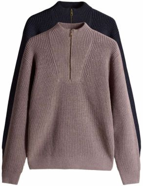 The Set Sveter  námornícka modrá / farby bahna