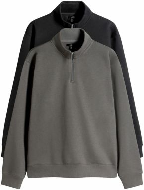 The Set Mikina  sivá / čierna