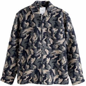 Next Prechodná bunda  béžová / námornícka modrá / sivá