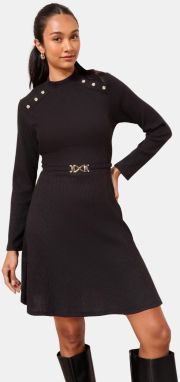 Friends Like These Pletené šaty  čierna