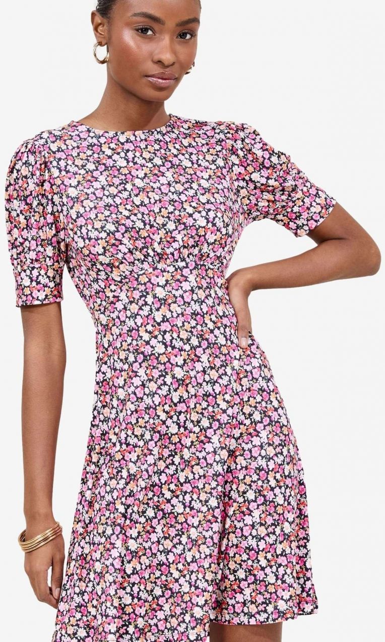 Lipsy Šaty  svetlooranžová / ružová / svetloružová / čierna