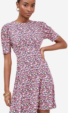 Lipsy Šaty  svetlooranžová / ružová / svetloružová / čierna