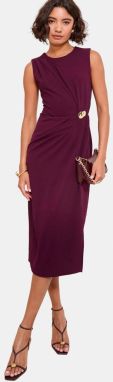 Friends Like These Kokteilové šaty  baklažánová