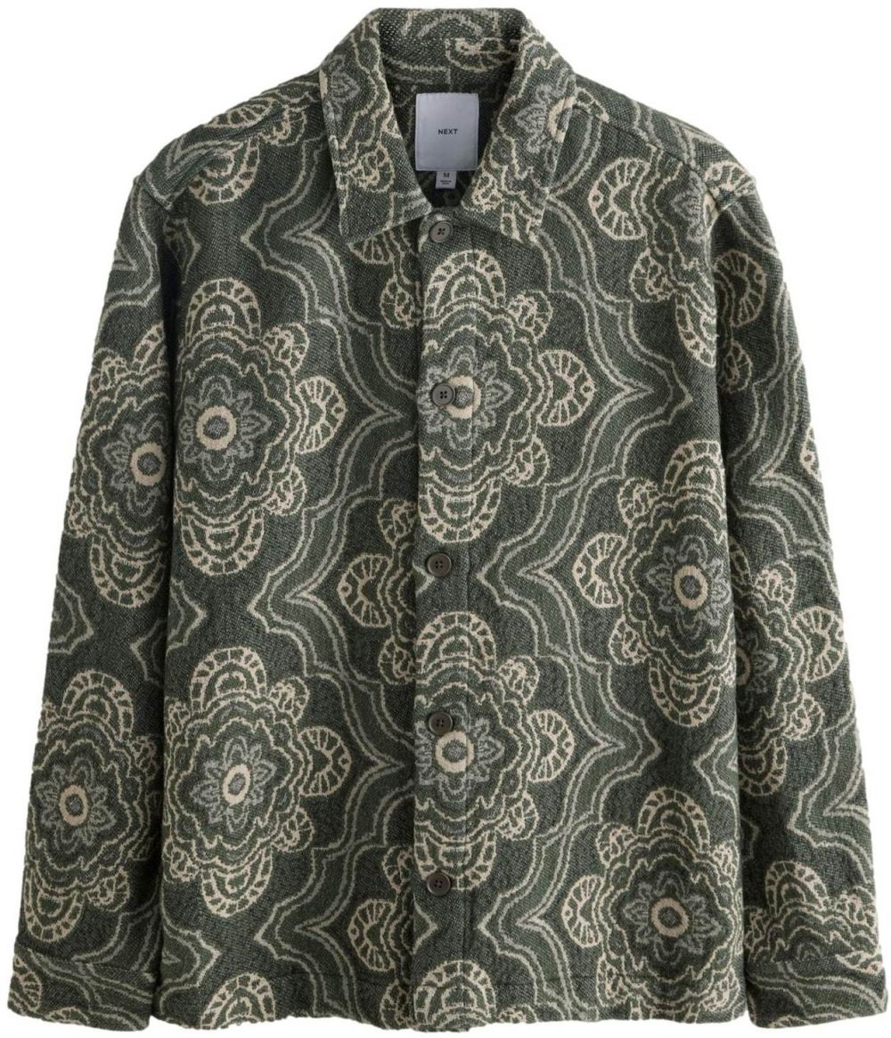 Next Prechodná bunda  krémová / zelená