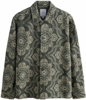 Next Prechodná bunda  krémová / zelená