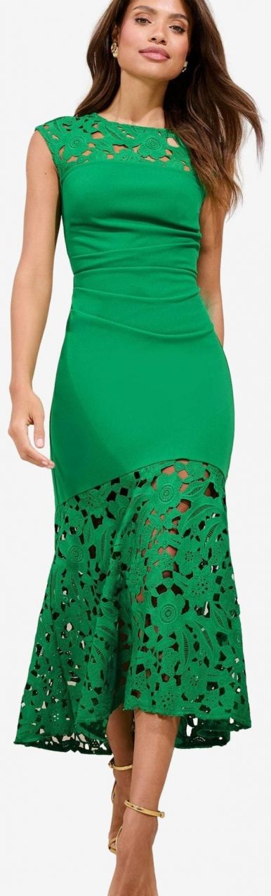 Lipsy Šaty  zelená