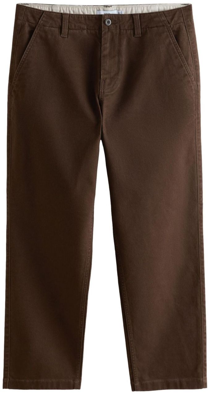 Next Chino nohavice  tmavohnedá