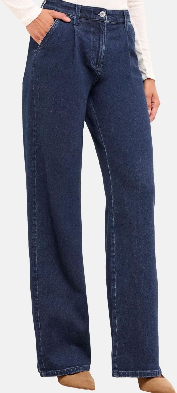 Lipsy Plisované rifle  tmavomodrá