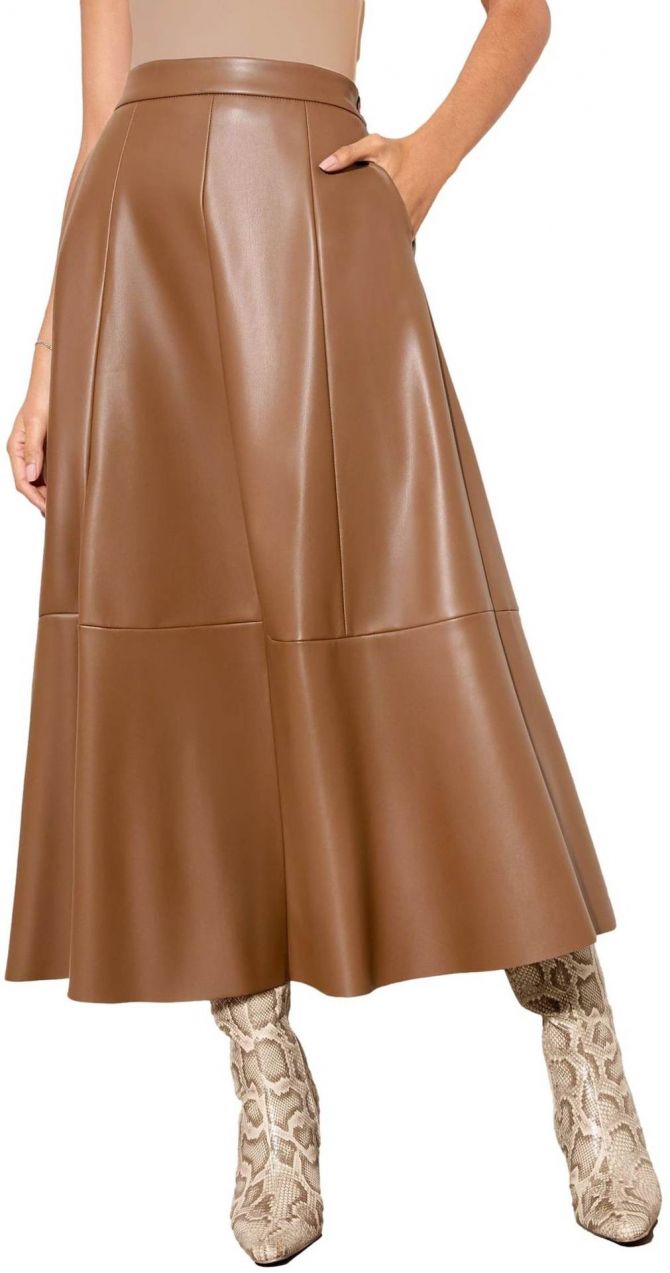 Friends Like These Sukňa  svetlohnedá