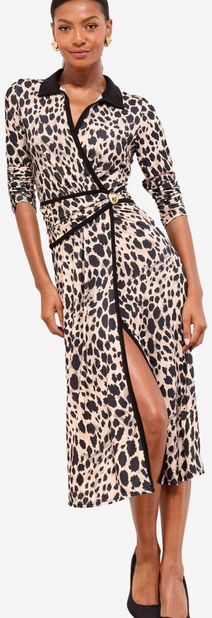 Lipsy Šaty  béžová / čierna