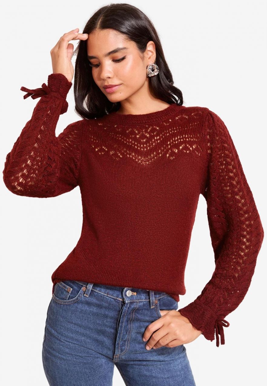 Friends Like These Sveter  bordová