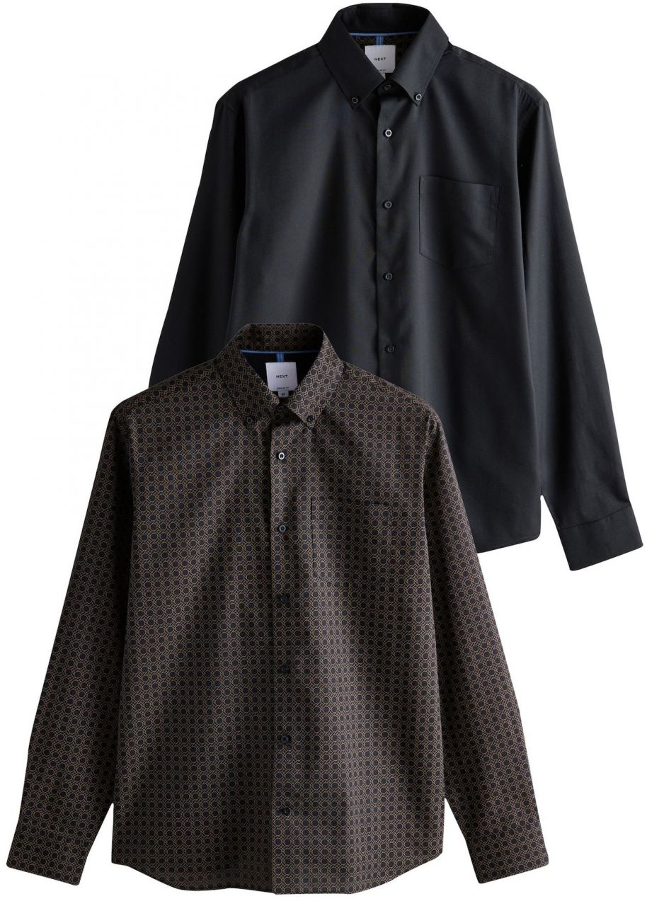 Next Košeľa  oranžová / čierna