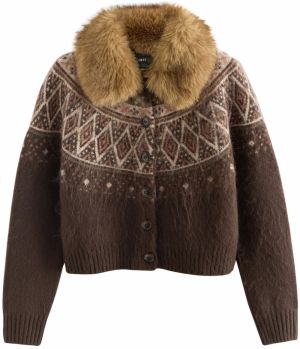 Next Kardigán  čokoládová / biela