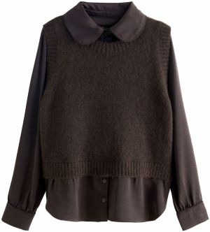 Next Blúzka  čokoládová