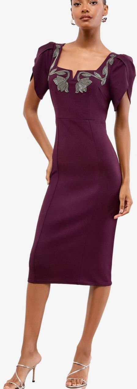 Lipsy Šaty  tmavofialová