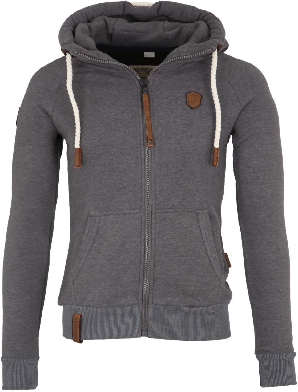 naketano Tepláková bunda  sivá melírovaná