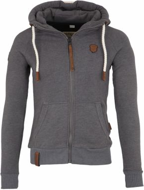 naketano Tepláková bunda  sivá melírovaná