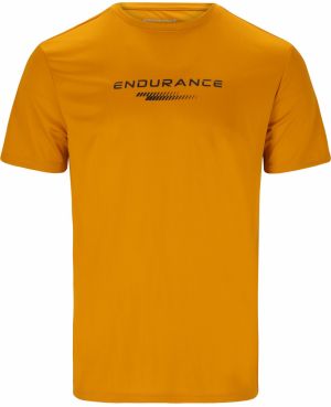 ENDURANCE Funkčné tričko 'Dipat'  zlatá žltá / čierna