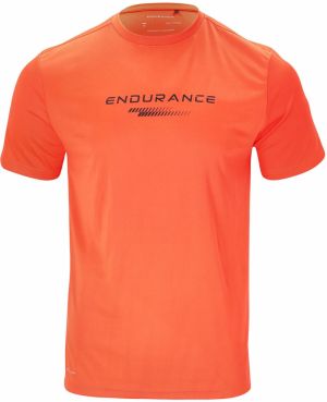 ENDURANCE Funkčné tričko 'Dipat'  koralová / čierna / biela