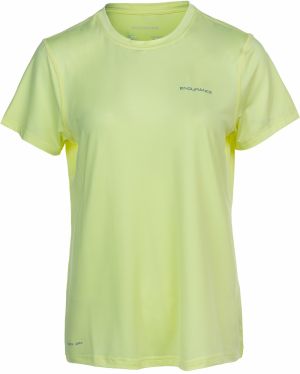 ENDURANCE Funkčné tričko 'Yonan'  citrónová žltá / striebornosivá