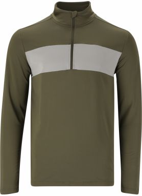 ENDURANCE Funkčné tričko 'Pete'  sivá / olivová / čierna