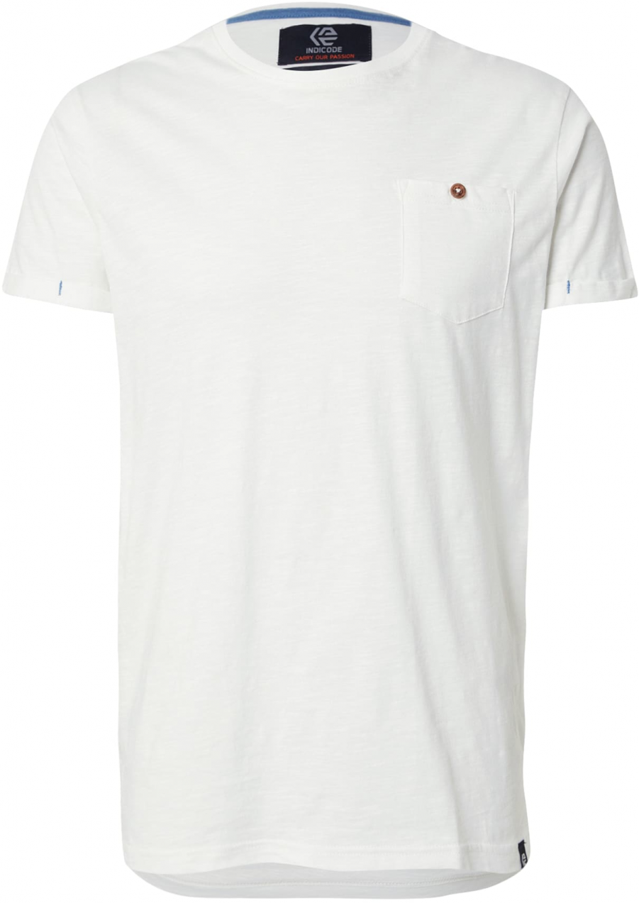 INDICODE Tričko 'Giuse'  šedobiela