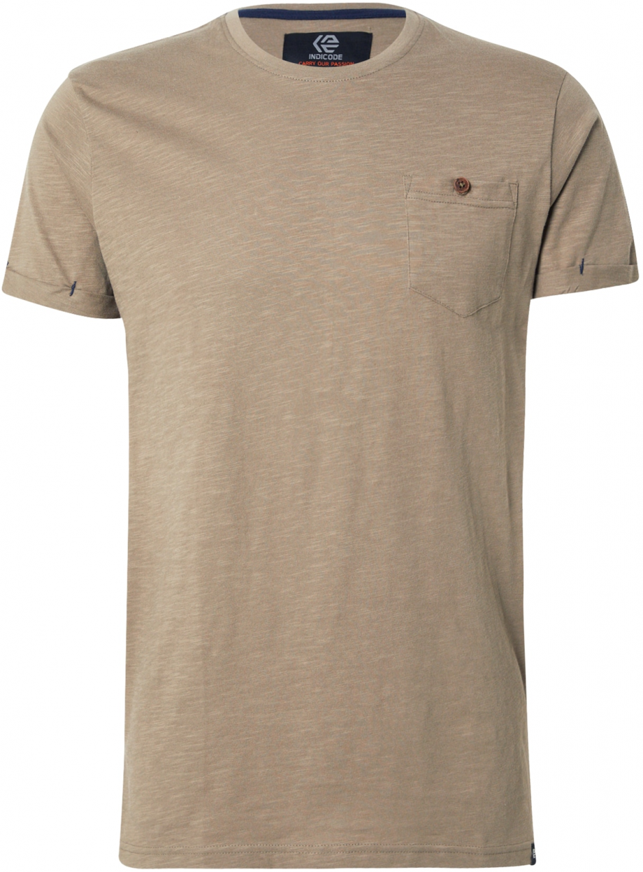 INDICODE Tričko 'Giuse'  béžová melírovaná