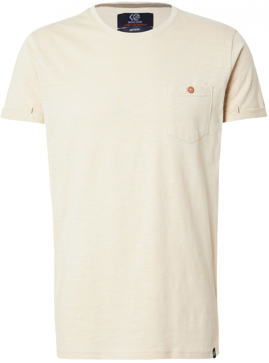 INDICODE Tričko 'Giuse'  béžová