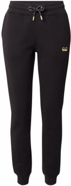 19V69 ITALIA Nohavice  zlatá / čierna