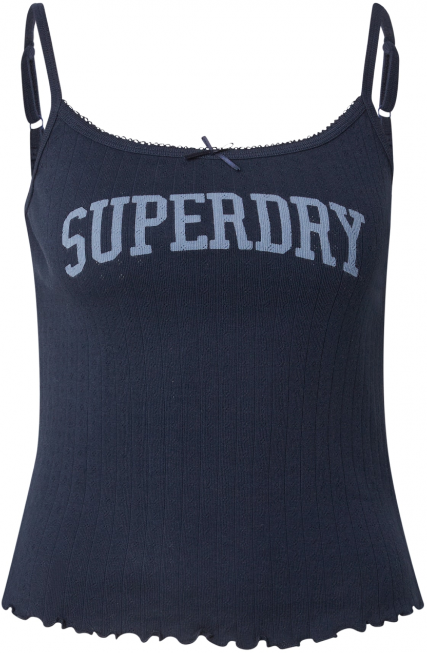 Superdry Top  námornícka modrá / svetlomodrá