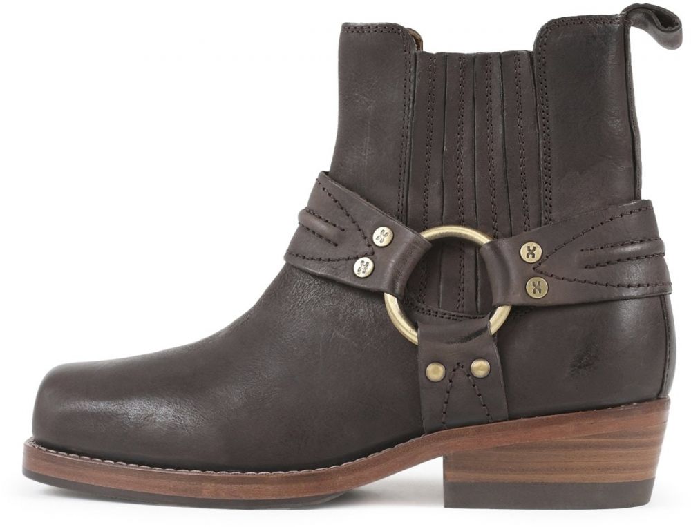 BRONX Členkové čižmy 'Lo-Ua'  tmavohnedá