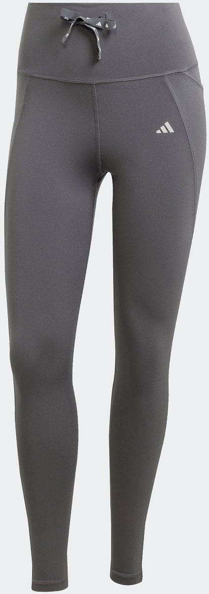 ADIDAS PERFORMANCE Športové nohavice 'Essentials'  tmavosivá / biela