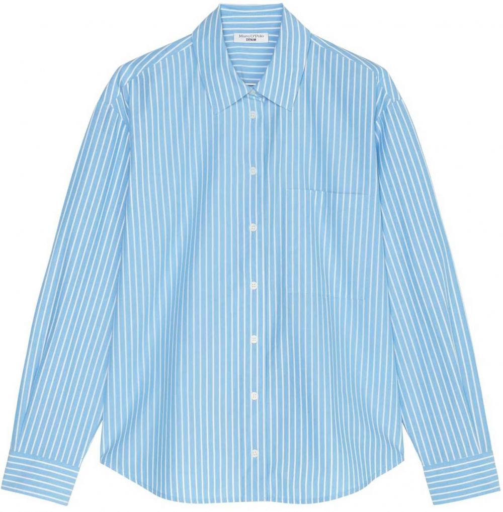 Marc O'Polo DENIM Blúzka  svetlomodrá / biela