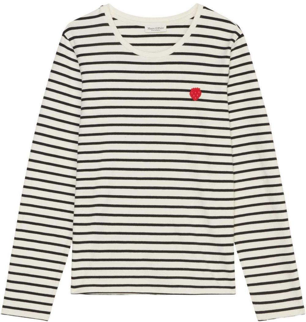 Marc O'Polo Tričko  červená / čierna / biela ako vlna