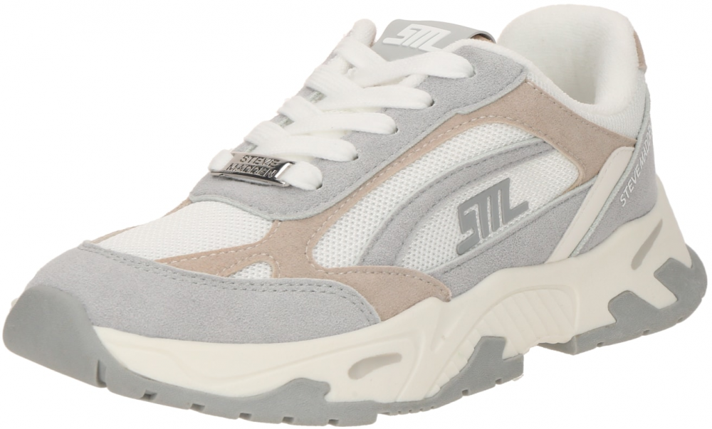 STEVE MADDEN Nízke tenisky 'Sneak Peak-E'  mokka / sivá / biela