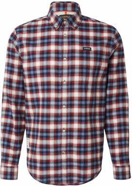 NAPAPIJRI Košeľa 'G-TREKKING'  indigo / zafírová / jasne červená / biela