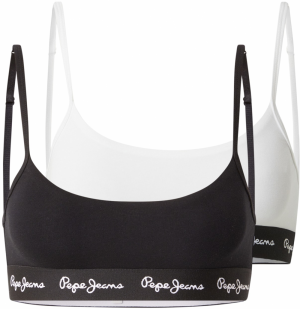 Pepe Jeans Podprsenka  čierna / biela