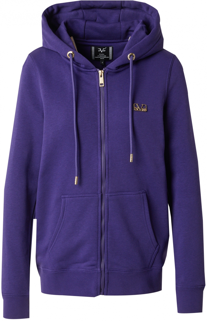 19V69 ITALIA Tepláková bunda 'MIA'  horčicová / baklažánová