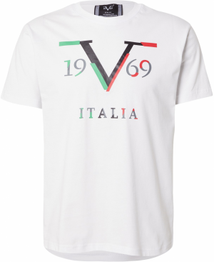 19V69 ITALIA Tričko 'Pedro'  limetová / červená / čierna / biela