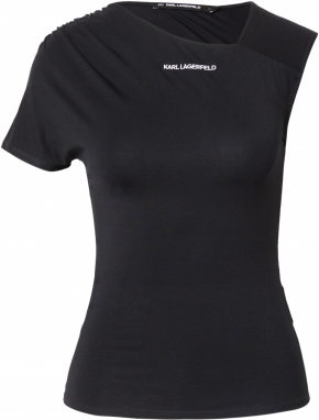 Karl Lagerfeld Tričko  čierna / biela
