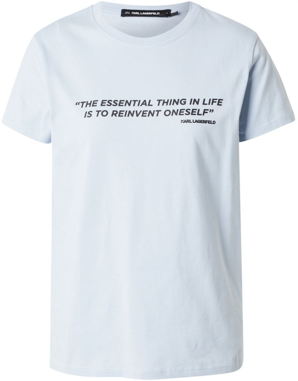 Karl Lagerfeld Tričko  pastelovo modrá / čierna