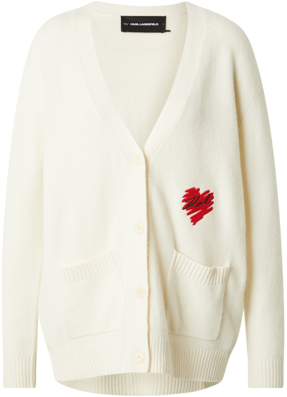 Karl Lagerfeld Kardigán  červená / čierna / biela