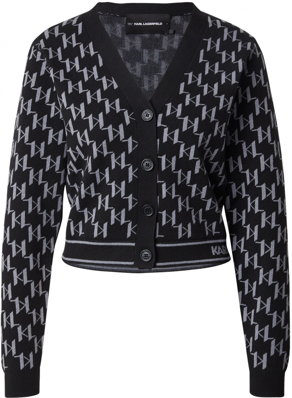 Karl Lagerfeld Kardigán  sivá / grafitová