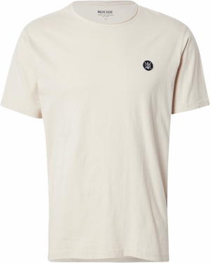 INDICODE JEANS Tričko 'Carlsin'  béžová / čierna