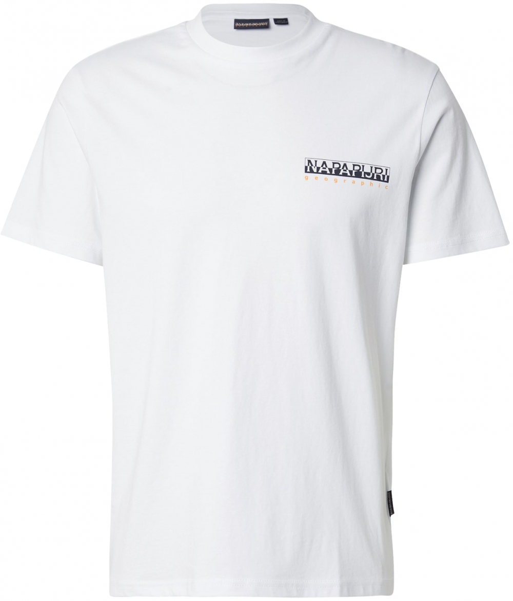 NAPAPIJRI Tričko 'DURAND'  svetlomodrá / oranžová / čierna / biela