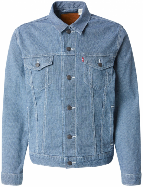 LEVI'S ® Prechodná bunda 'Trucker'  modrá denim / biela