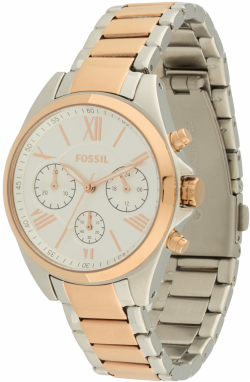 FOSSIL Analógové hodinky 'MODERN COURIER'  zlatá / strieborná