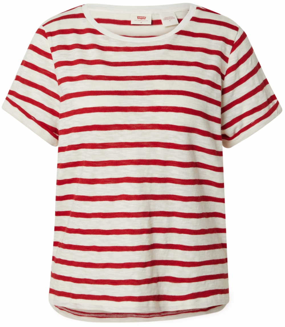 LEVI'S ® Tričko 'Margot'  čerešňová / biela